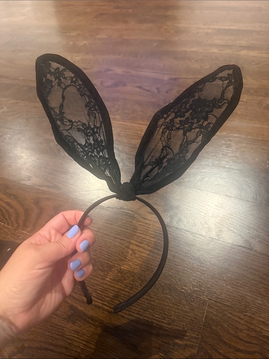 Accessories - Victoria’s Secret black lace bunny ears
